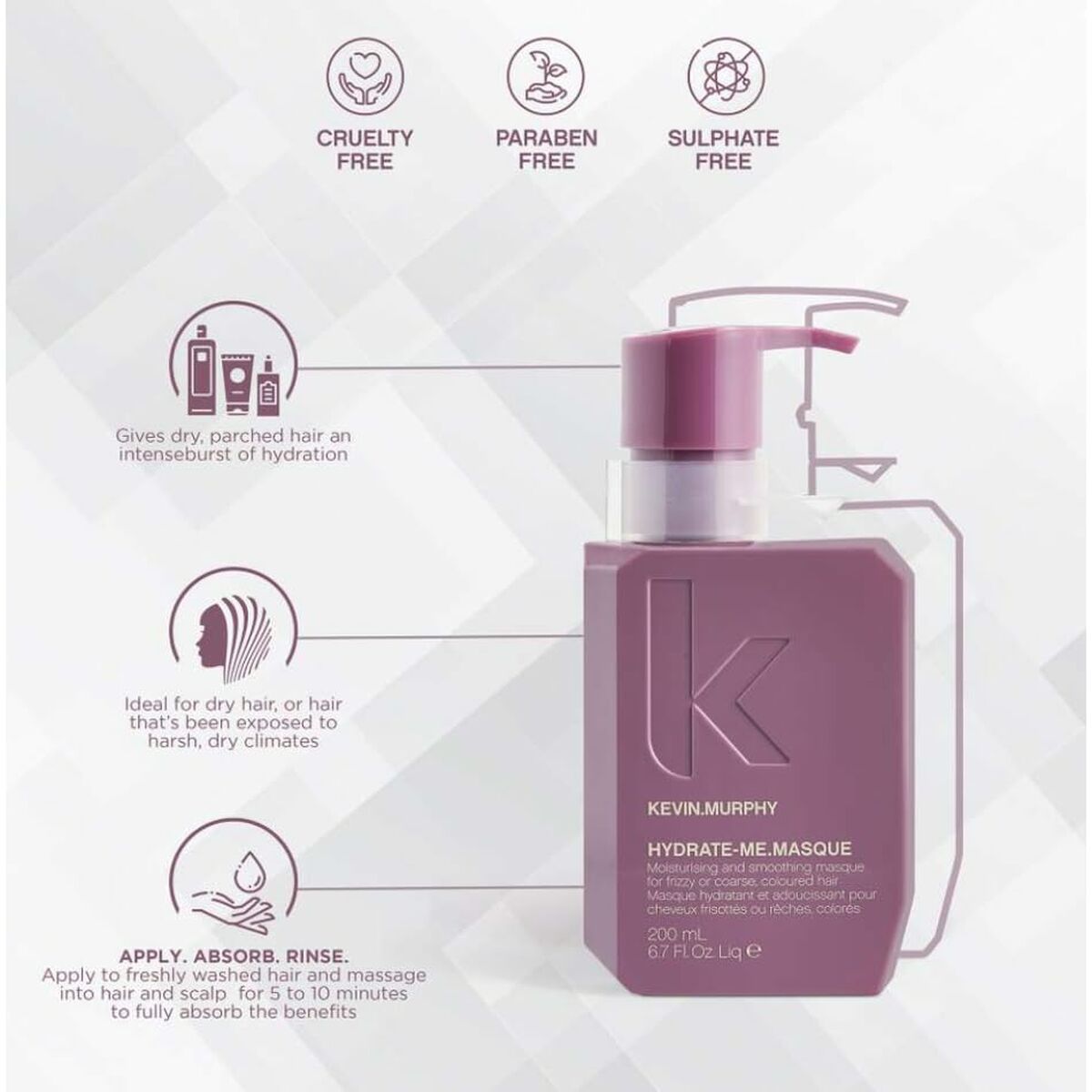Maska na vlasy Kevin Murphy HYDRATE-ME 200 ml